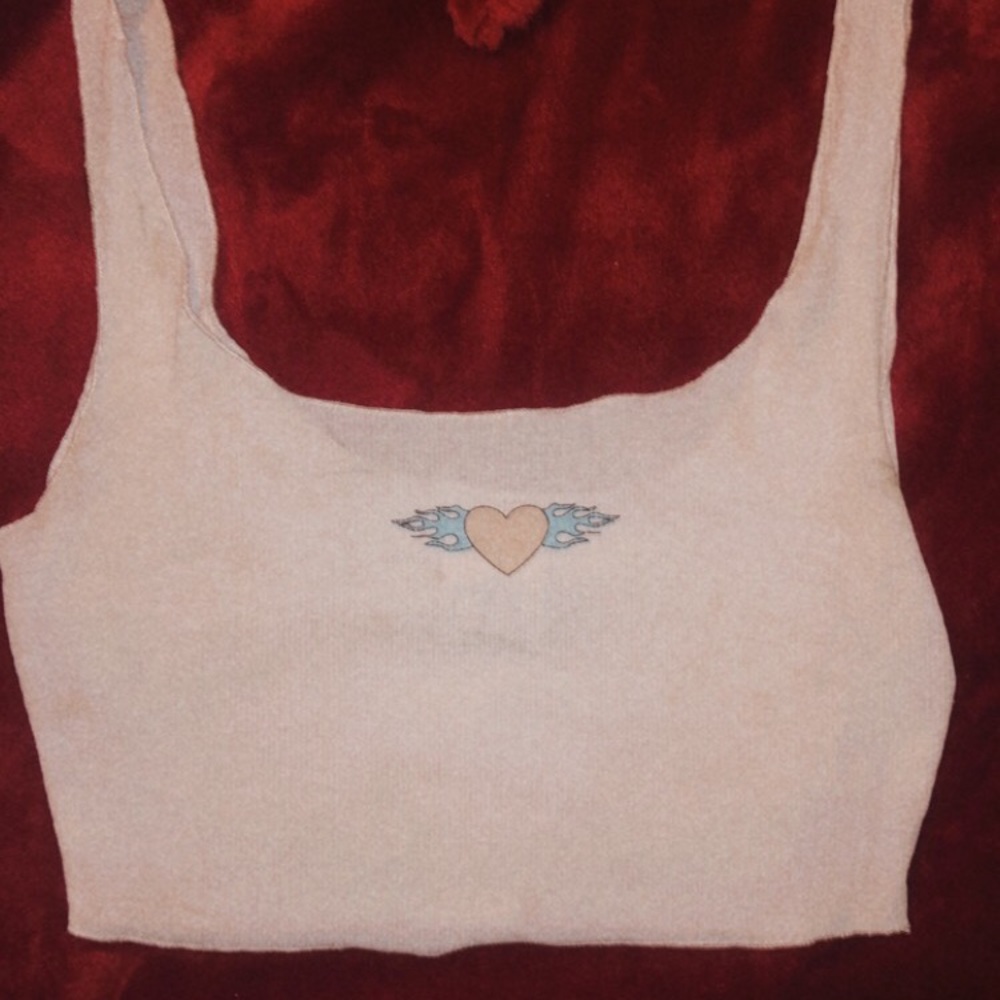 Princess polly crop tank angel graphic